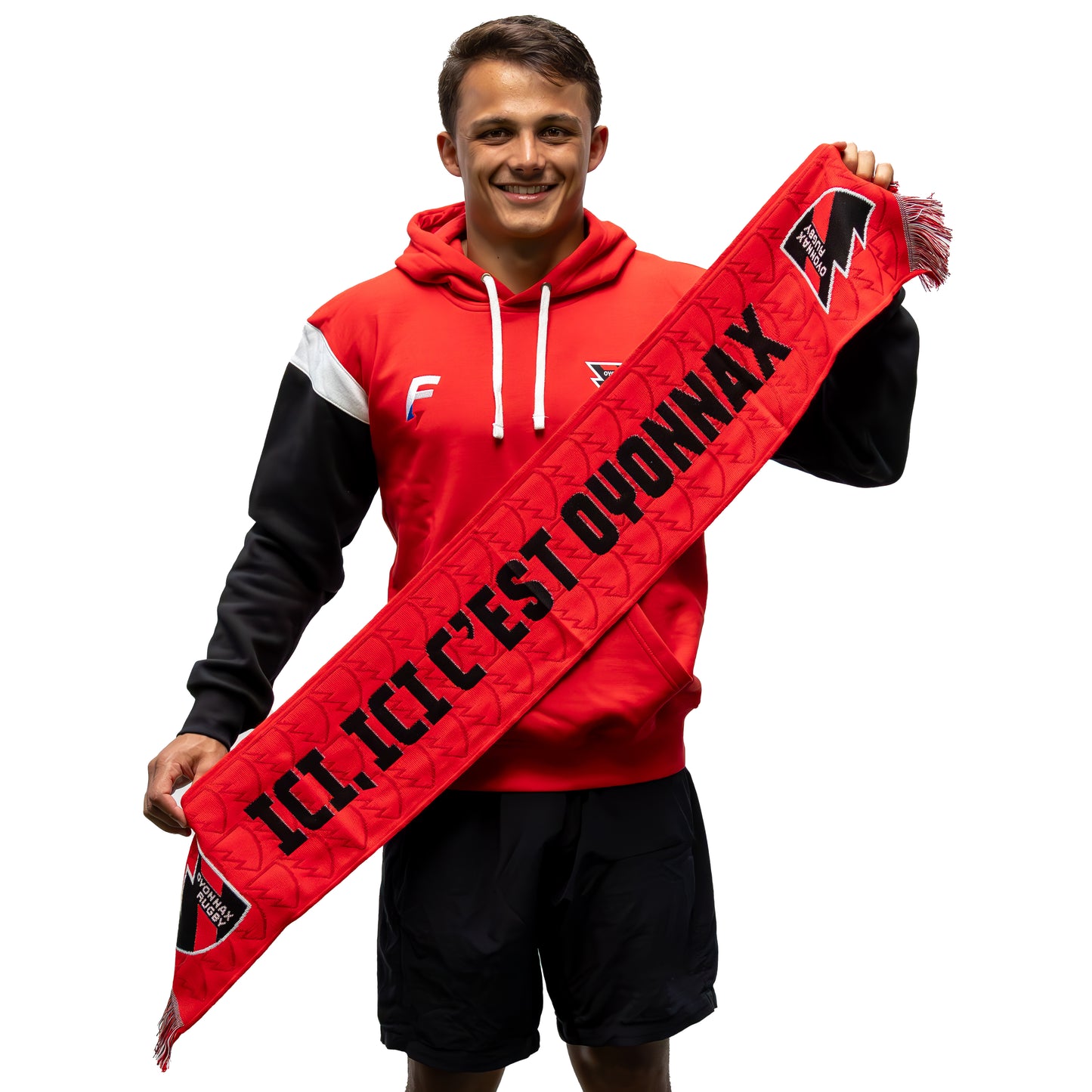 Écharpe Supporters "Ici, Ici, c'est Oyonnax"
