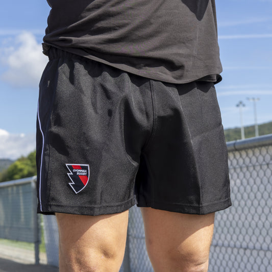 Short de rugby "ryun" noir
